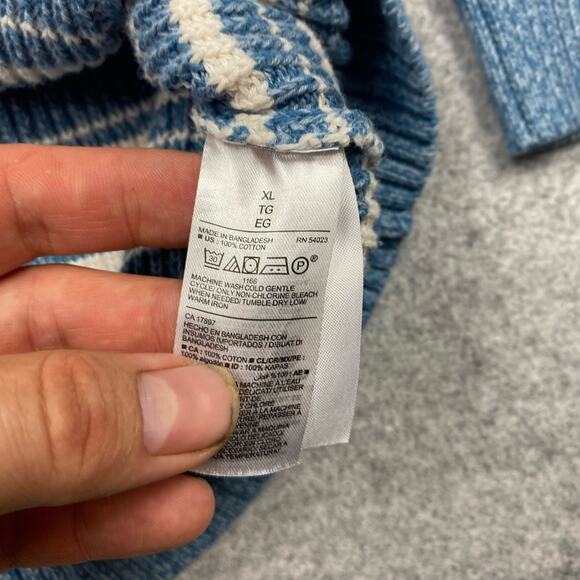 Old Navy sweater womens XL knit Lagenlook boho stripe cottage comfy cozy preppy - Picture 6 of 9